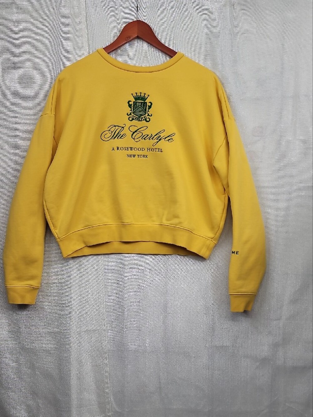 The Carlyle Hotel x Frame Sweatshirt Daffodil Yellow Size Medium